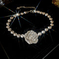 Five Mixed Crystal Rose Green Bracelet And Statement Necklace Designs view 10
