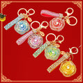 Moonstone Peony Flower Keychains in Five Colors plus Assorted Option view 11