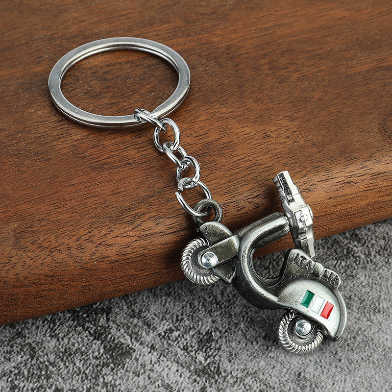 Metal Electric Scooter Keychain Creative Vehicle Gift Accessory