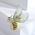 Striped Bee Brooch With Translucent Wings In Three Colors view 4
