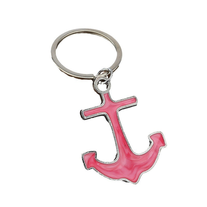 Cute Mini Anchor Zinc Alloy Keychain Gift Pendant