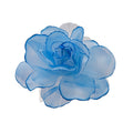 Green Red Pink Or Blue Edged Sheer Rose Duckbill Hair Clip view 5