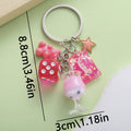 Dice Charm Keychains Featuring Purple Bear Across 13 Pictured Variations view 3