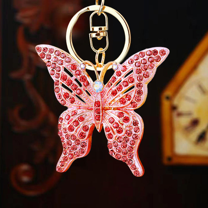 Jeweled Openwork Butterfly Keychains in Six Colors plus Assorted Option