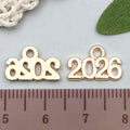 Gold-Tone Number Metal Charms with 5 Listed Options view 7