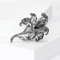 Crystal Covered Lily Stem Brooch in Four Bright Colors view 3