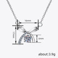 Bow Pendant Necklace in Silver-Tone Metal Jewelry Design view 4