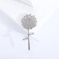 Openwork Hydrangea Stem Brooch in Gold or Silver Tone view 6