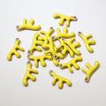 Tiny Colorful Enamel Coral Branch Charms in Nine Options view 10