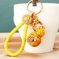 Chinese Fortune Gourd Keychains with Cords and Loose Braided Loops view 7
