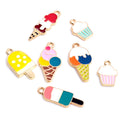 Colorful Enamel Ice Cream Metal Charms in Five Design Options view 9