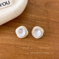 Pastel Oval Stud Earrings in Four Colors Statement Jewelry Design view 9