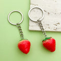 Strawberry, Cherry and Orange Charm Keychains in 25 Pictured Variations for Bags and Keys view 4