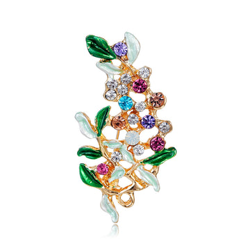 Leaf Metal Brooch Pin for Jackets and Lapels 2.6 x 4.9 cm