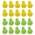 Yellow and Green Pear Shaped Acrylic Beads With Through Holes view 5