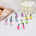 Mini Bubble Tea Cup Dangle Earrings Six Color Drink Charms view 3