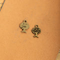 Mini Tree Of Life Charm Metal Jewelry Making Component In 3 Finishes view 4