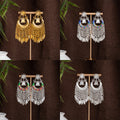 Ten Gold Silver and Color Long Ethnic Tassel Earrings view 1