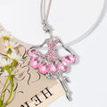 Rhinestone Ballerina Pendant Ornament Four Color Options view 7