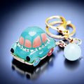Jelly Cartoon Car Keychains in Five Pink Blue Purple and White Colors view 7