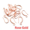 Curved 19 x 10 mm Copper Earring Hooks in Six Metal Finishes view 10