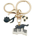 Black Cat Music Keychains in Six Charm Arrangements view 5