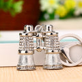 Jeweled Binocular Keychains in Three Colors plus Custom Image Missing Option view 3