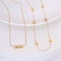 Minimal Disc Bead Choker Necklace Cluster or Spaced Layouts view 1