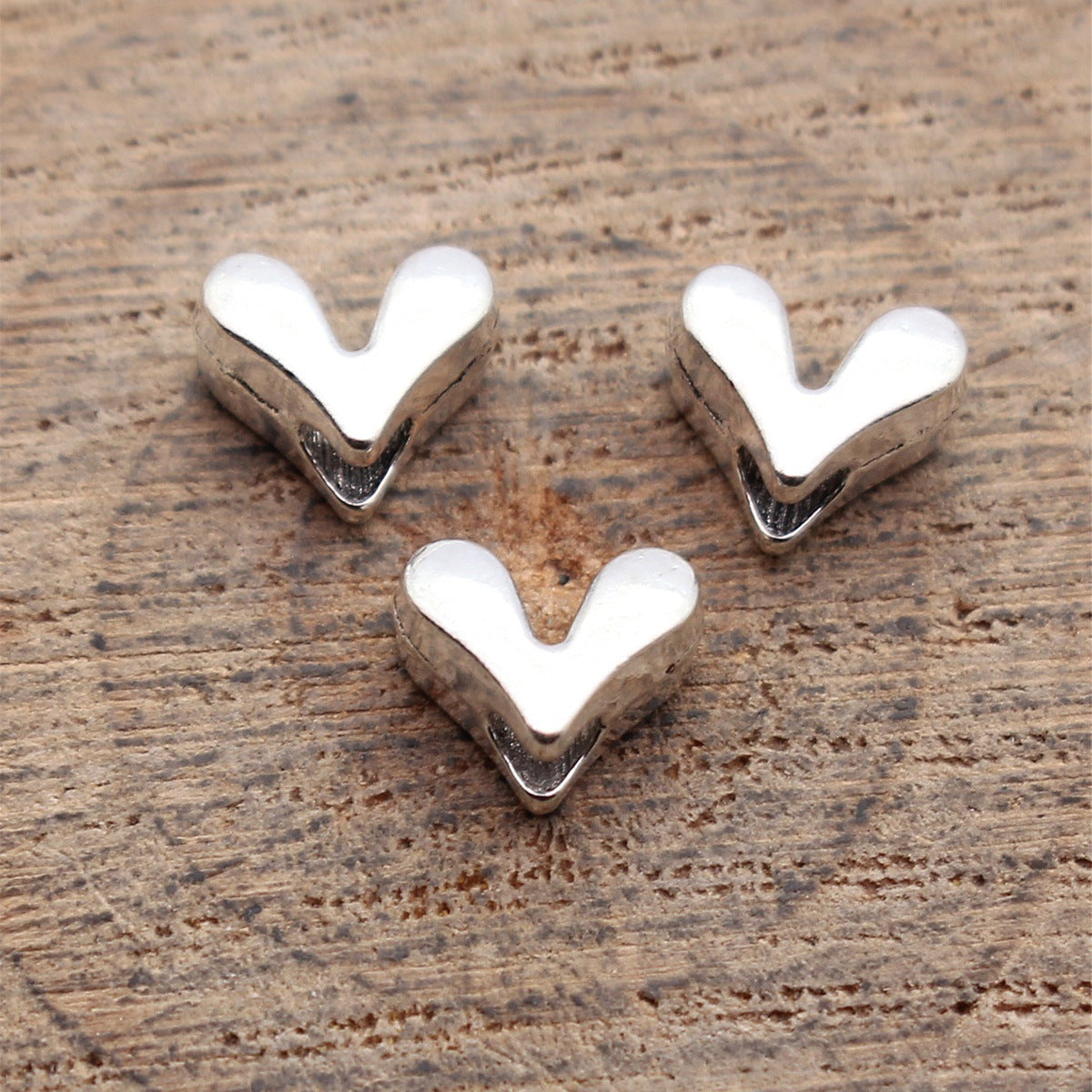7.8x6.5x4mm 0.5g Multicolor Zinc Alloy Heart Loose Metal Beads for Bracelet Necklace DIY Jewelry Making