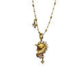 Gold Crystal Horse And Star Pendant Necklace Pendant Jewelry view 5