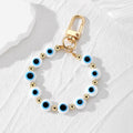 Circular Beaded Loop Evil Eye Clip Keychains in Five Options view 7