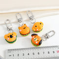 Animal Hamburger Clip Keychains in Four Character Designs view 5