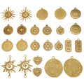 Gold-Tone Sun Metal Charms with 12 Listed Options for DIY Jewelry Making view 5
