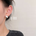 Silver Tone Brushed Hollow Ball Stud Earrings In Five Sizes view 3