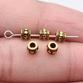 Tiny Barrel Spacer Beads in Five Metal Finishes for Jewelry Making view 7