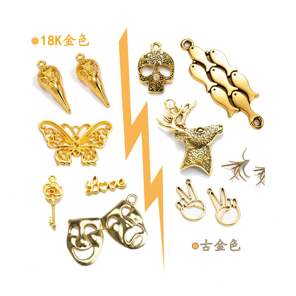 Zinc Alloy Infinity Charm Pendant for DIY Jewelry