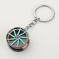 Wheel Rim Keychain With Split Ring In Four Color Finishes view 6