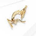 Polished Alloy Microscope Brooch Gold and Silver Tone view 4
