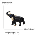 Black Enamel Elephant Brooch Decorative Metal Pin For Jackets And Lapels view 6