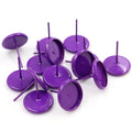 Colorful Round Bezel Stud Earring Settings in 17 Finishes view 10