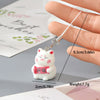Pink Banner Cat