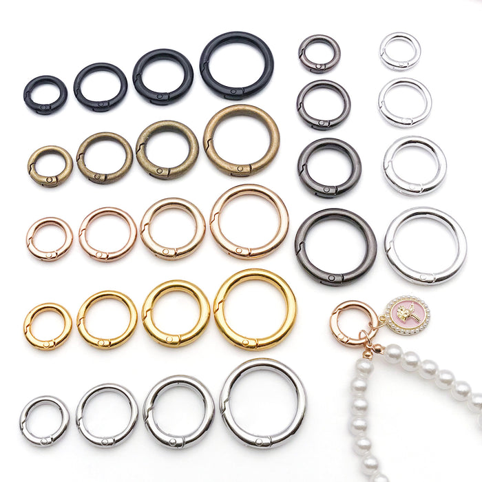 Metallic Spring Ring Jewelry Findings with 28 Listed Options