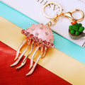 Crystal Jellyfish Keychains in Plain and Fortune Cord Options view 7