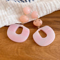 Layered Geometric Statement Earrings in Seven Colorways view 7