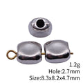 Smooth Square Flat Spacer Bead in Two Polished Finishes view 5