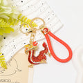 Rhinestone Chinese Dragon Keychain Enamel Charm Braided Cords view 12