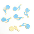Colorful Cat Paw Music Note Enamel Pendant Charms in 12 Styles view 8