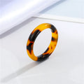 Chunky Marbled Resin Band Rings in Six Swirl and Tortoiseshell Patterns view 8
