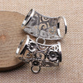 Floral Openwork Scarf Bail Components in Two Sizes view 4