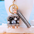 Jeweled Treasure Shell Keychains in Luxury Pearl and Gemstone Orb Styles view 11